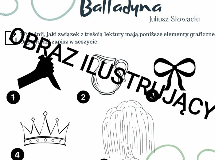 Balladyna - ikonki - egzamin ósmoklasisty