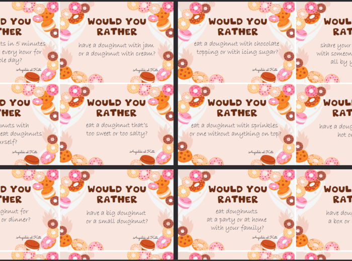 Fat Thursday (Tłusty Czwartek) gra Would you rather /40 kart