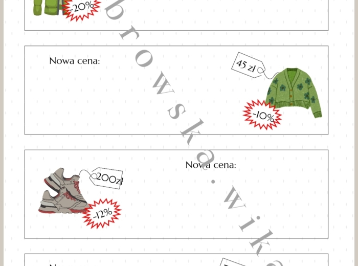 Procenty - wyprzedaż, czyli obniżki procentowe