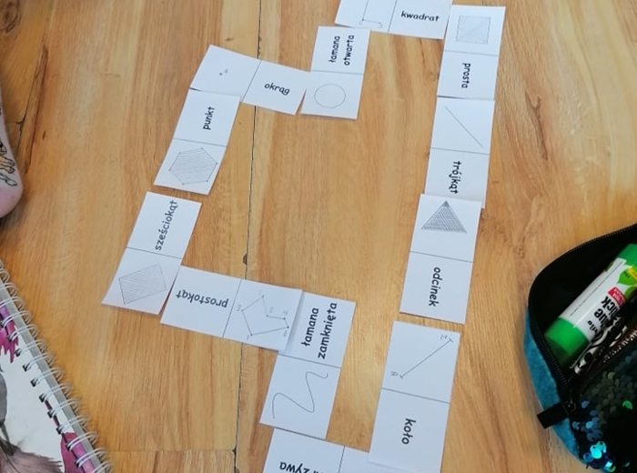 Domino matematyczne - figury geometryczne