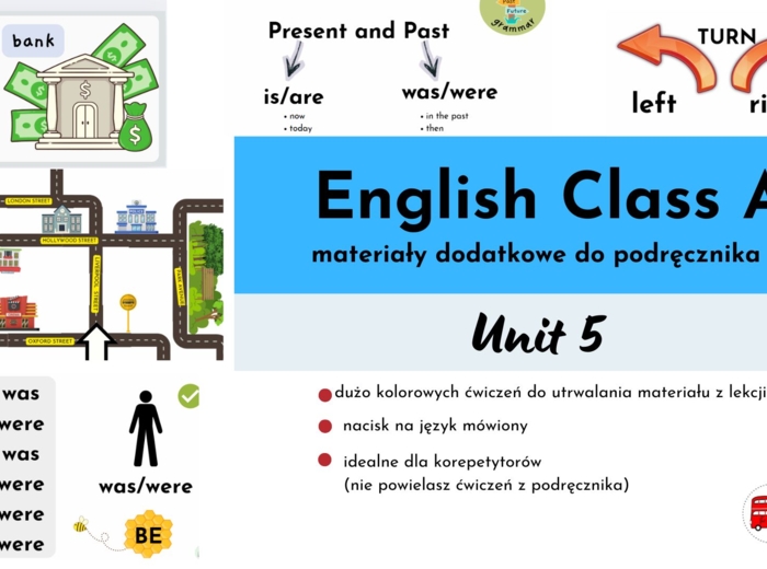 English Class A1+, unit 5, materiały dodatkowe, No-Prep, was/were, in a town