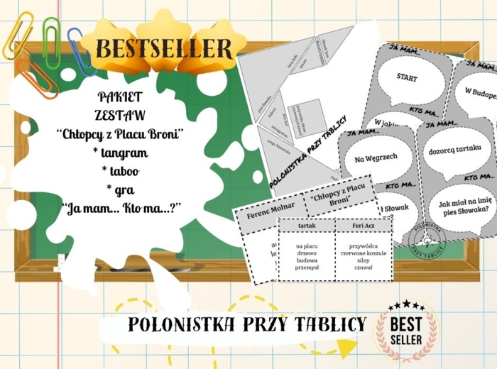 Pakiet "Chłopcy z Placu Broni" taboo, tangram, "ja mam..."