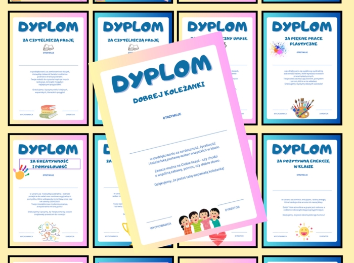 🎓 28 wyjątkowych dyplomów na zakończenie roku! 🎓