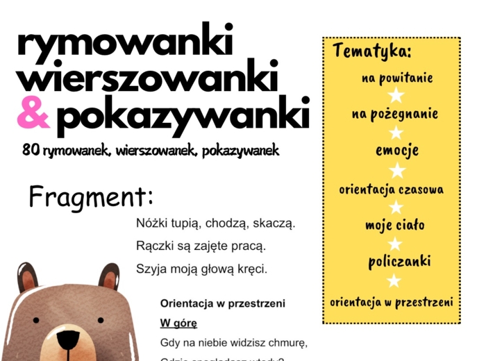 Zbiór rymowanek, wierszowanek i pokazywanek