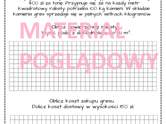 Projekt edukacyjny – klasa 6, 7, 8. Innowacja pedagogiczna. Obliczenia praktyczne. Projekt ogrodu. Geometria
