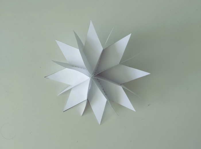 Gwiazdka 3D - szablon