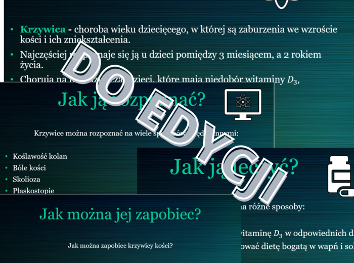 Krzywica kości - prezentacja