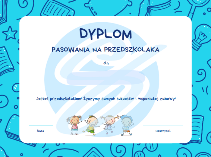 Dyplom Pasowania na Przedszkolaka – Idealny dla Nauczycieli Przedszkola