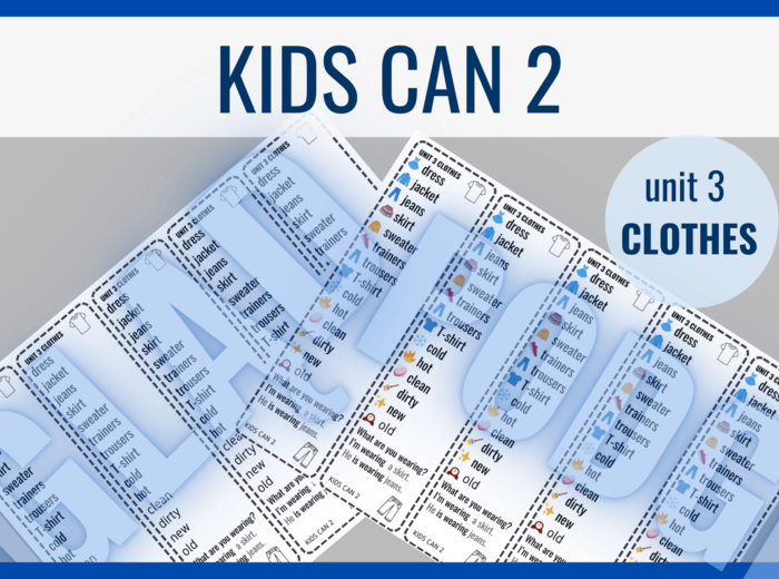 Kids Can 2 unit 3 – zakładki do książki