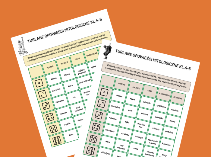 TURLANE OPOWIEŚCI MITOLOGICZNE – mity - mitologia – opowiadanie – ćwiczenia redakcyjne