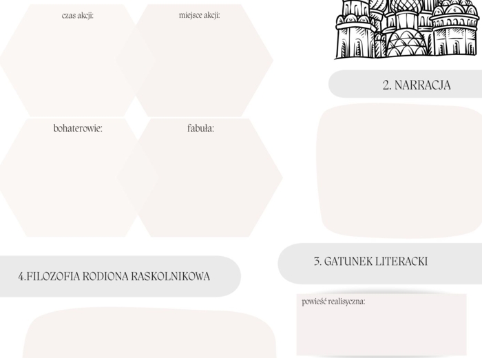 📒Notatnik maturalny „Zbrodnia i kara" Fiodor Dostojewski