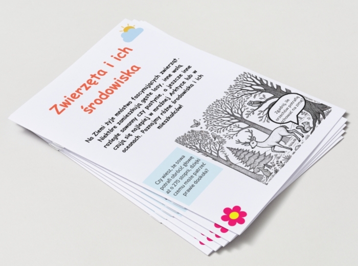 Zwierzęta. Cykl życia rośliny. Segregacja śmieci. Dbanie o przyrodę. KARTA PRACY