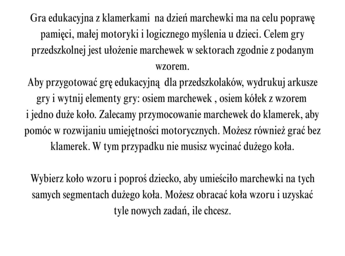 GRY EDUKACYJNE NA DZIEŃ MARCHEWKI