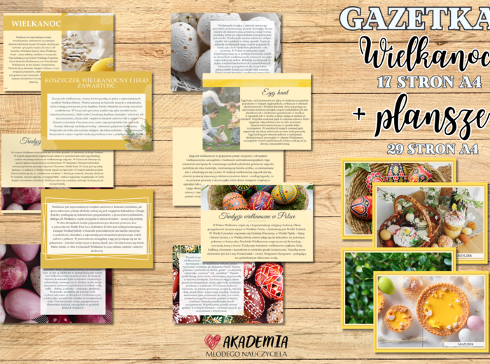 WIELKANOC - GAZETKA SZKOLNA - PLANSZE