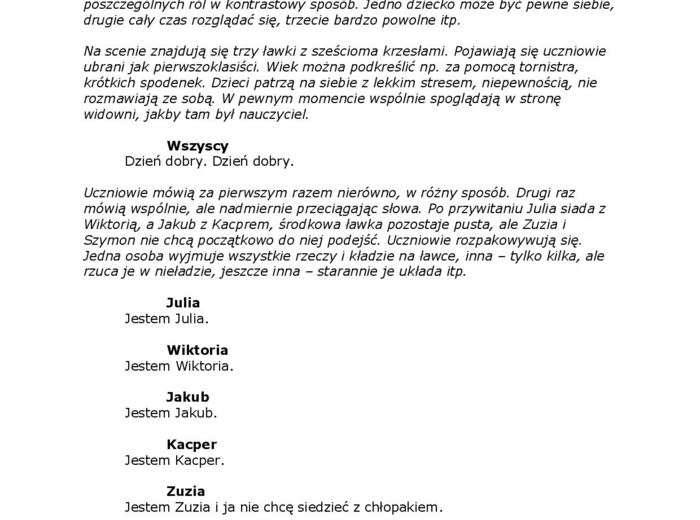 Kiedy to zleciało? Scenariusz przedstawienia na zakończenie roku w szkole podstawowej