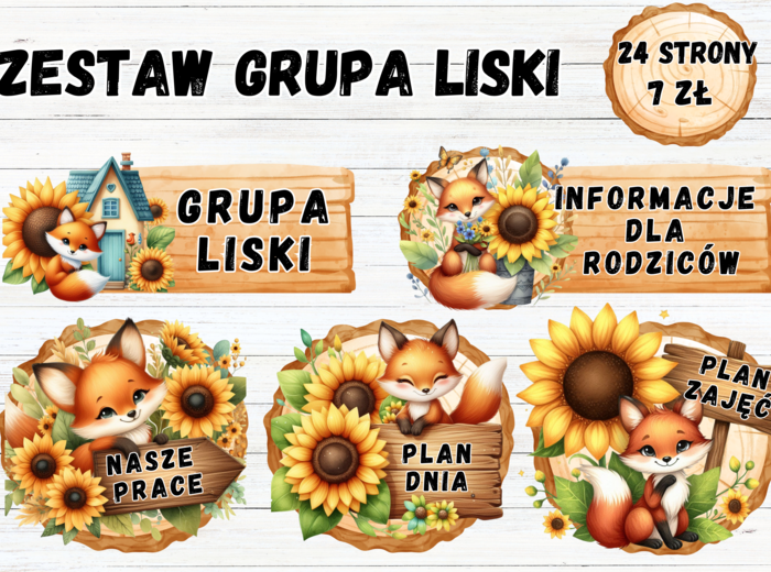 ZESTAW GRUPOWY GRUPA LISKI