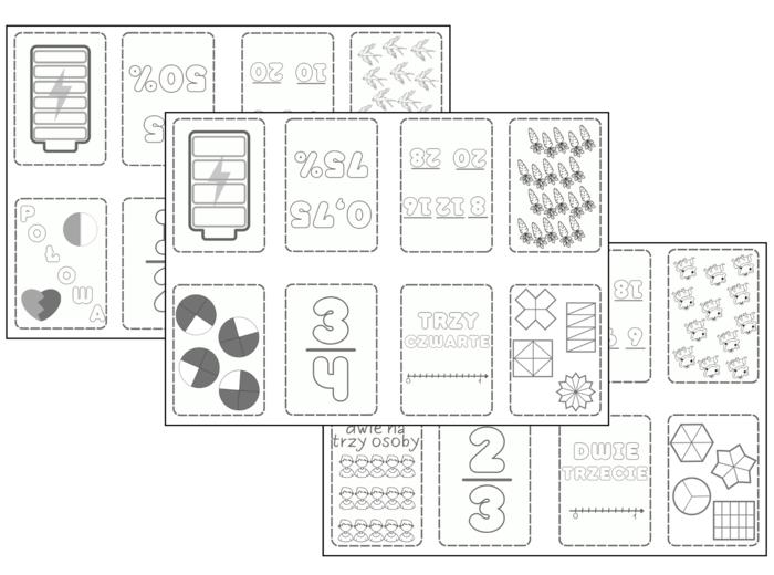 Książeczki ułamkowe. Ułamki zwykłe w różnych aspektach. Klasa 4. Klasa 5.