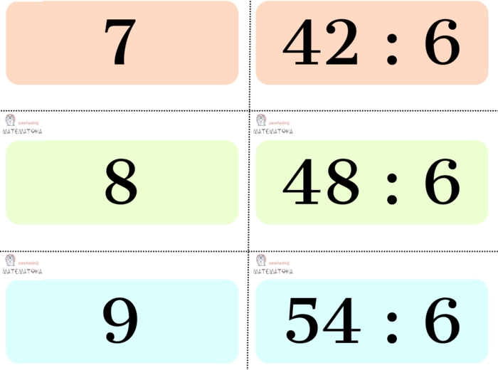 FISZKI - DZIELENIE DO 100