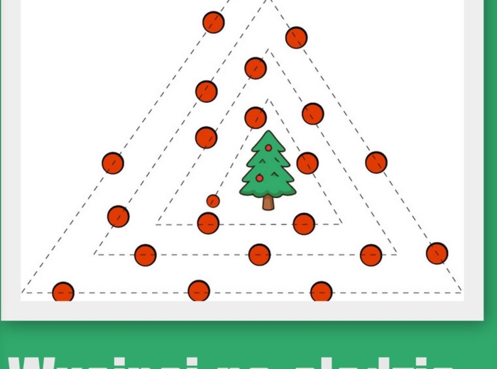 Wycinanki po śladzie świąteczne (pdf i jpg -a4)