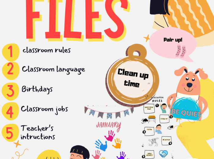 Start of year - complete classroom files
