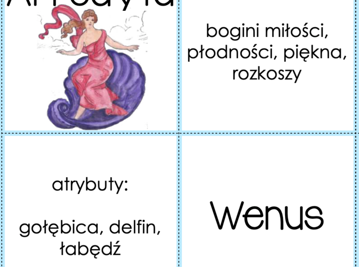 Bogowie greccy: gra memory