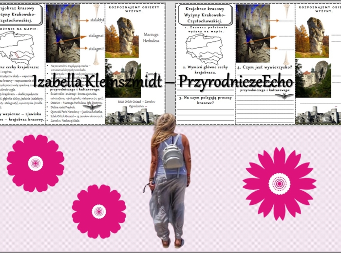 Minizestaw do tematu „Krajobraz wapienny Wyżyny Krakowsko - Częstochowskiej” – sketchnotka + karta pracy w pdf + gratisowy link do prezentacji multimedialnej niekomercyjnej wykonanej w genial.ly do indywidualnego pobrania i użycia do celów niekomercyjnyc