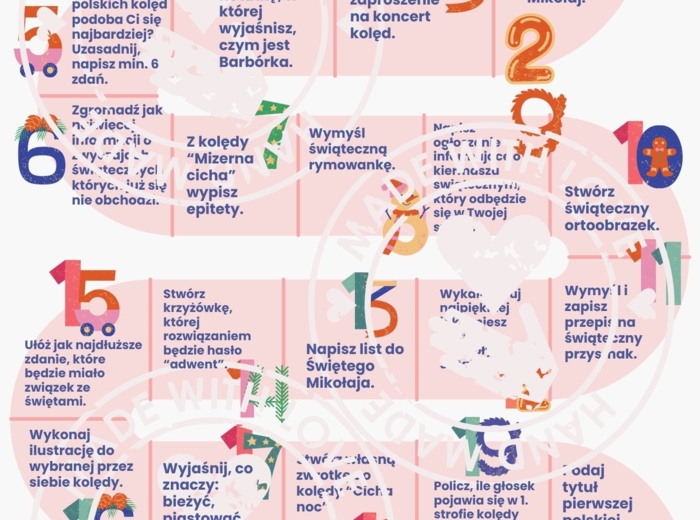 Polonistyczny kalendarz adwentowy