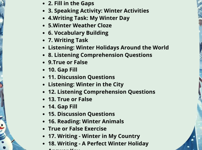 Angielski_Pakiet 10 Lekcji na 10 różnych tematów. Back to School_Halloween_Procrastinators - The Leaders of Tomorrow_National Education Day in Poland_Vegetarianism _European Day of Languages _The Cosy Side of Autumn_Thanksgiving Day Christmas Winter