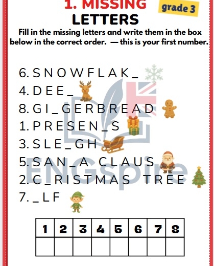 CHRISTMAS ESCAPE ROOM DLA KLAS 1-3