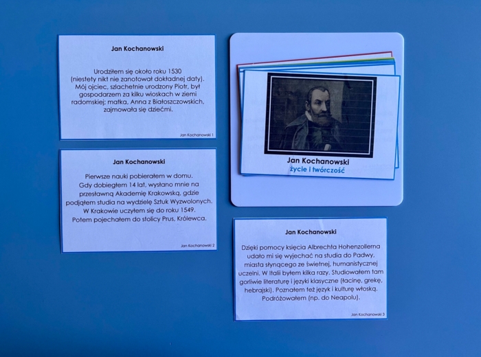Jan Kochanowski biografia karty Montessori