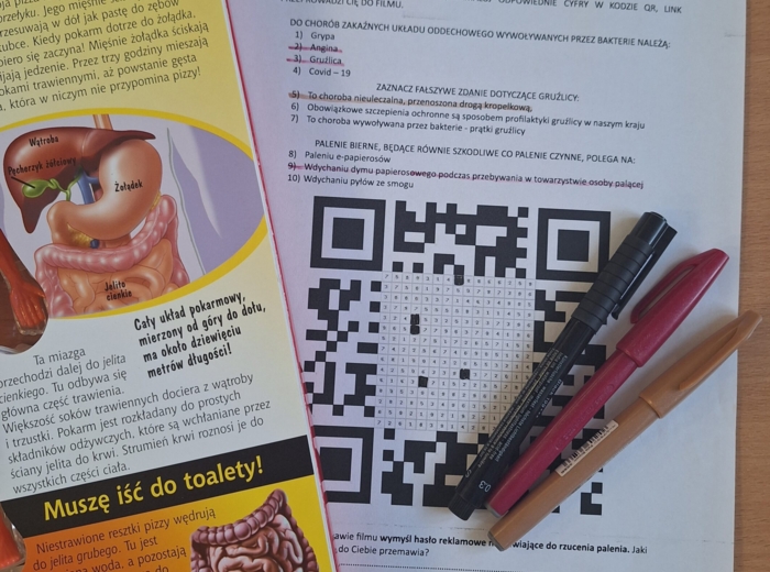 Choroby Układu Oddechowego z wykorzystaniem kodu QR
