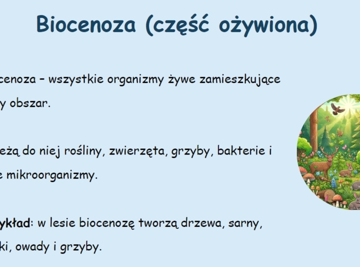 Podstawowe pojęcia ekologiczne. Definicja. Przykłady. Krótkie pytania quizowe.
