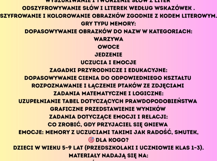 Nauka przez zabawę 30 stron