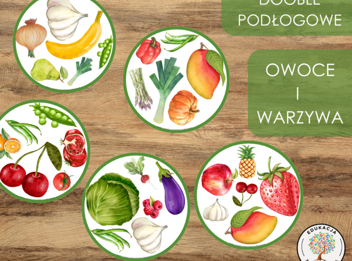 Dooble podłogowe - owoce i warzywa