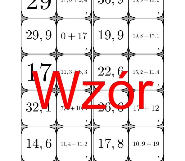 Domino - Dodawanie liczb dziesiętnych | matematyka