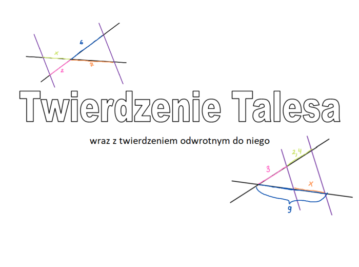 Twierdzenie Talesa wraz z twierdzeniem odwrotnym do niego