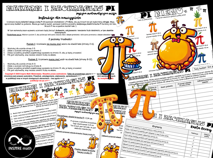 Matematyczne wyzwanie: Nakarm i zaokrąglij Pi. Matematyczny Dzień Liczby Pi. Liczba Pi, Dzień Matematyki, 14 Marca.