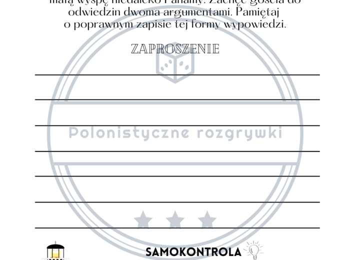Zaproszenie. 10 zadań typu egzaminacyjnego. Egzamin ósmoklasisty. Formy wypowiedzi