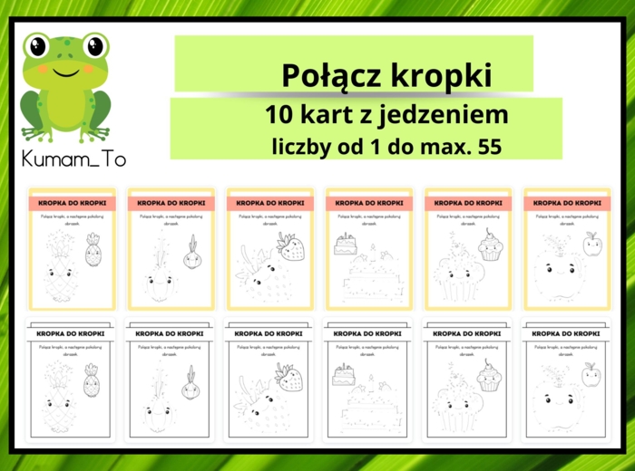 Połącz kropki- jedzenie