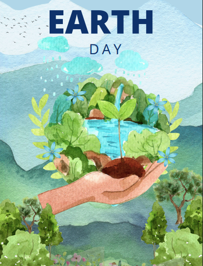 🌍 Plakat „Earth Day” – piękna i inspirująca dekoracja edukacyjna 🌱✨