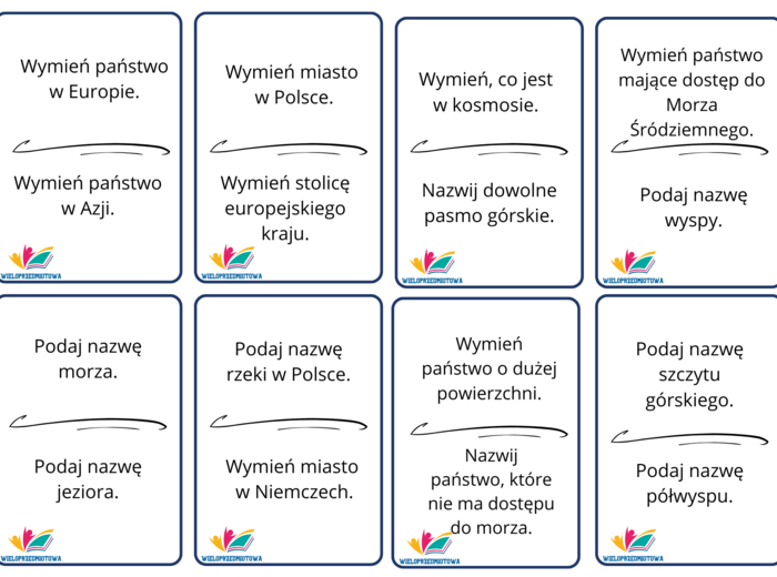 Gra ROZGRZANA MAPA - GEOGRAFIA OGÓLNA