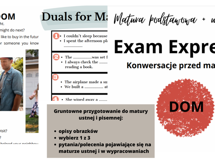 matura ustna, dział DOM + duale, konwersacje przed maturą, opis obrazka, Matura Express