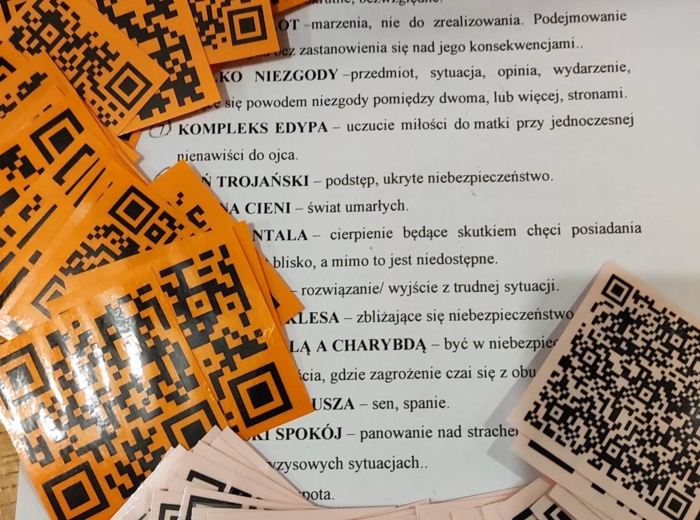 Mitologizmy w kodach QR zamknięte