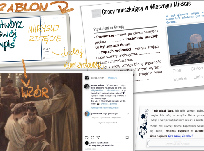 Quo vadis - powtórka materiału, zadanie domowe