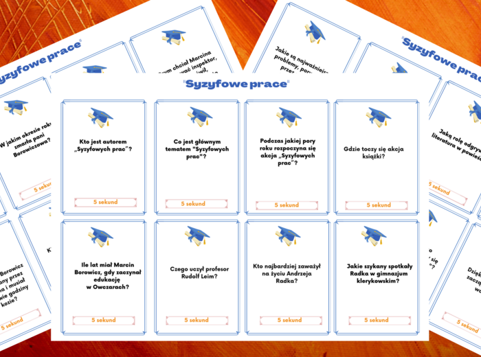 "SYZYFOWE PRACE" – gra typu „5 sekund” - 72 pytania