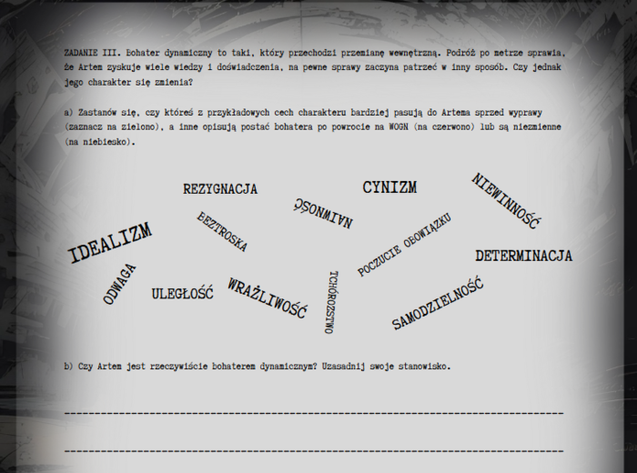 Metro 2033 - Artem - bohater dynamiczny?