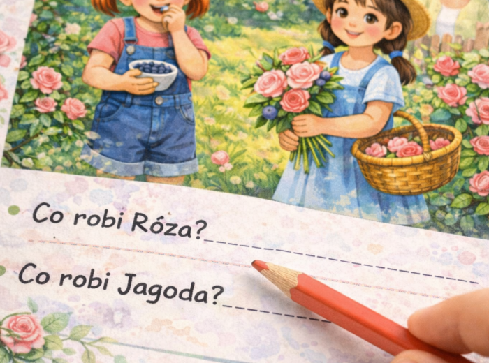 Róża i Jagoda – 20 kart pracy rozwijających czytanie i kreatywność