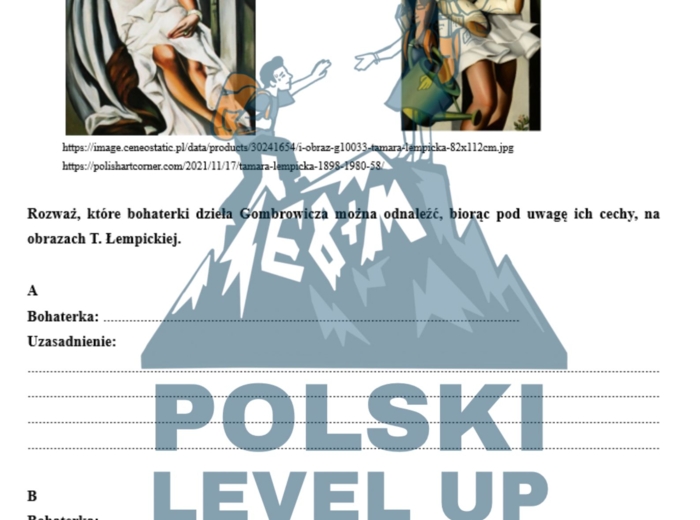Test ikonograficzny (10 zadań z kluczem odpowiedzi)_Ferdydurke_Polski Level Up