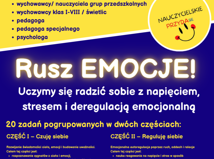 Projekt/ Innowacja własna "Rusz Emocje!"- dla psychologa, pedagoga, wychowawcy (przedszkole oraz 1-8 SP)