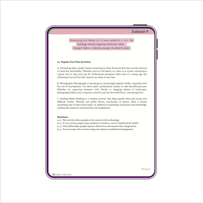 Angielski - ZESTAW - egzamin ósmoklasisty